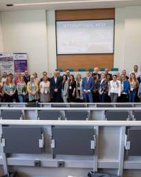 Group photo of some of those attending the Staff Week at the Silesian University in Opava.