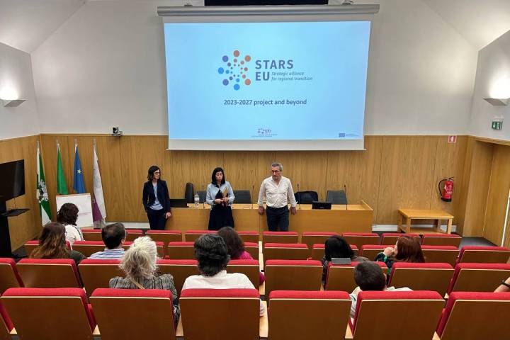 Luís Pais and Vera Ferro Lebres during one of the sessions.