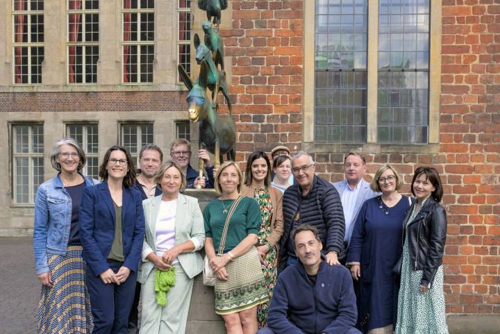 Steering Committee, from left to right: Heike Tauerschmidt, Marieke Steenbergen, Jose Sigut, Rima Dijkstra, Gunnar Peterson, Ewa Siekierzyńska, Vera Ferro-Lebres, Stefanie Eul, Carl-Fredrik Miles, Rodrigo Trujillo, Ernesto Pereda, Dariusz Bogdał, Dorinela Cupi and Dorina Gjipali.