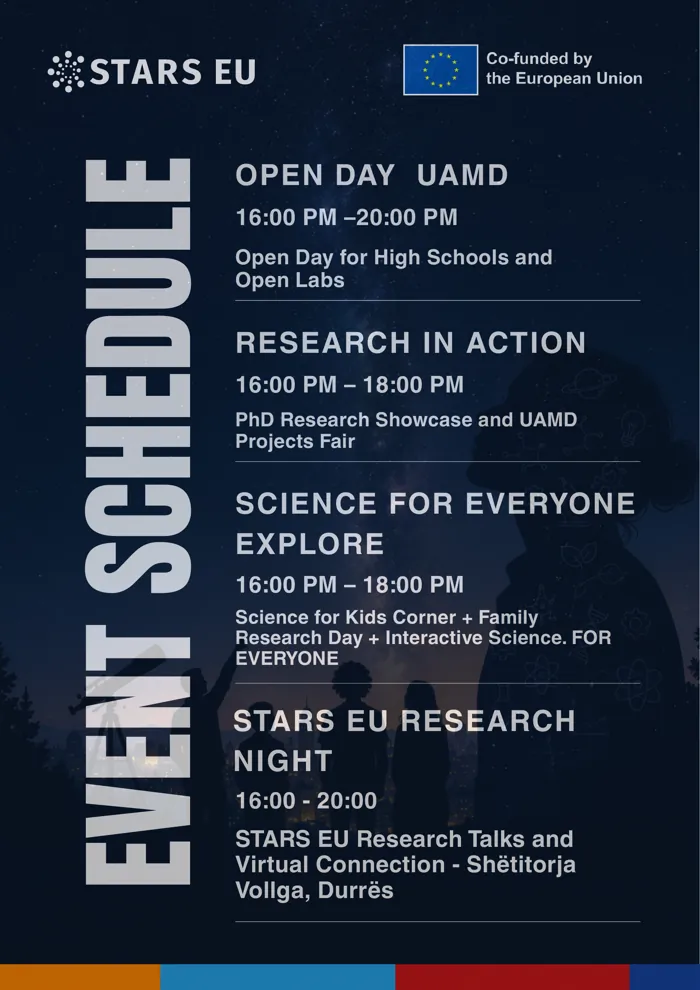UAMD Researchers’ Night 2026 event schedule poster